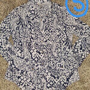LILLY PULITZER button up shirt WOMEN'S size SMALL